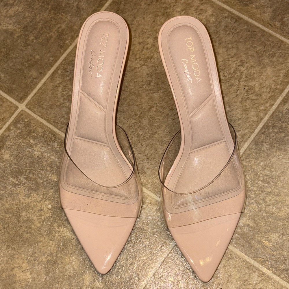 TOP Moda Women's Blush Heels